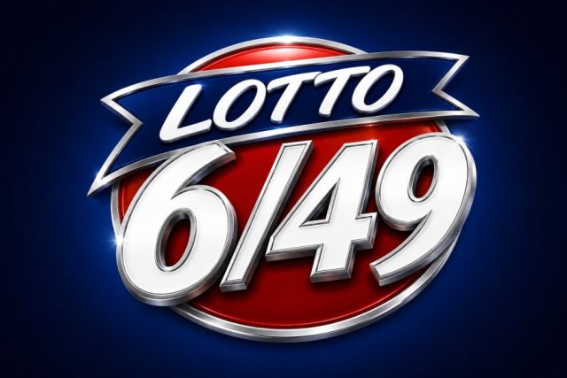 Format of Lotto 6/49: 6/49, shown as drawn numbers