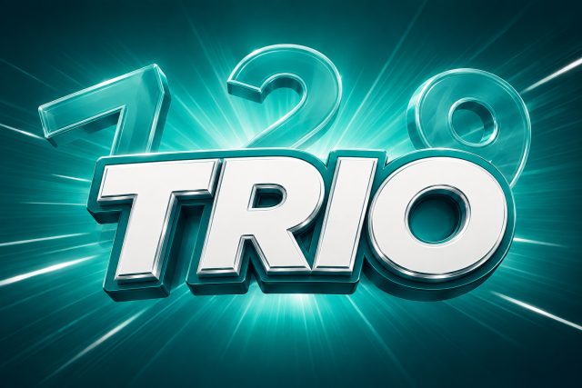 Format of Trio: 3 digits, shown as drawn numbers